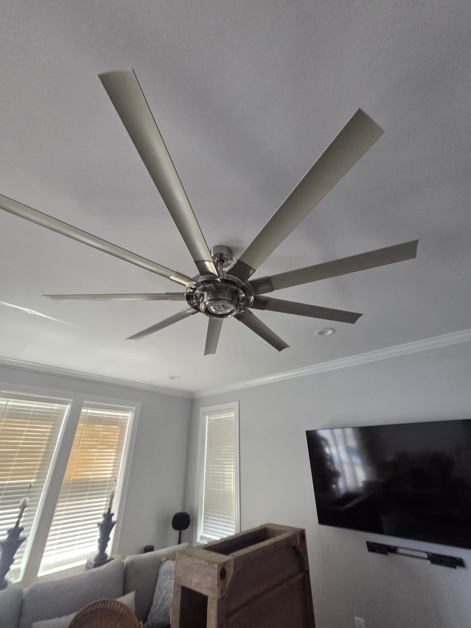 Gallery photos for Four Oversized Ceiling Fan Installations in Carolina Beach: Image #1