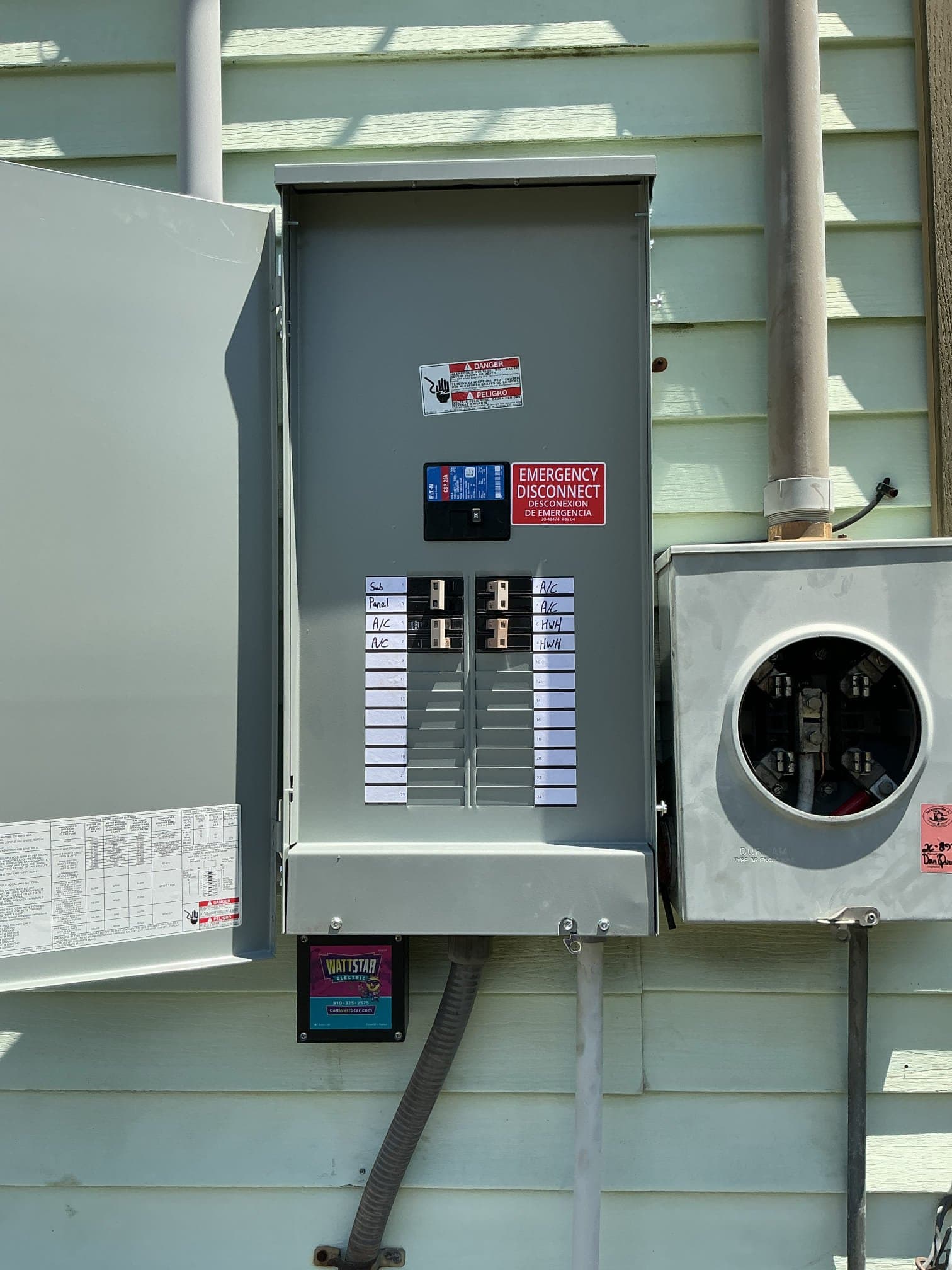 Full Outdoor Main Panel Replacement Done Right in One Day image