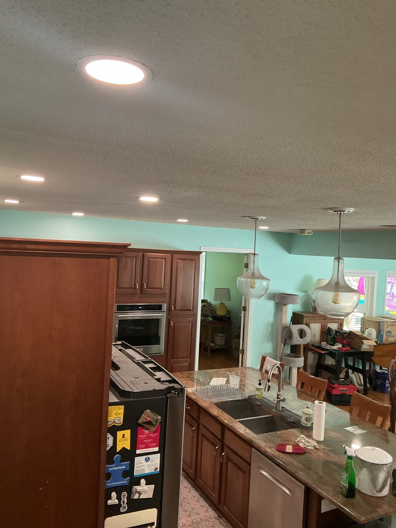 Gallery photos for Recessed Lighting Installation Across Kitchen and Living Area in Wilmington: Image #1
