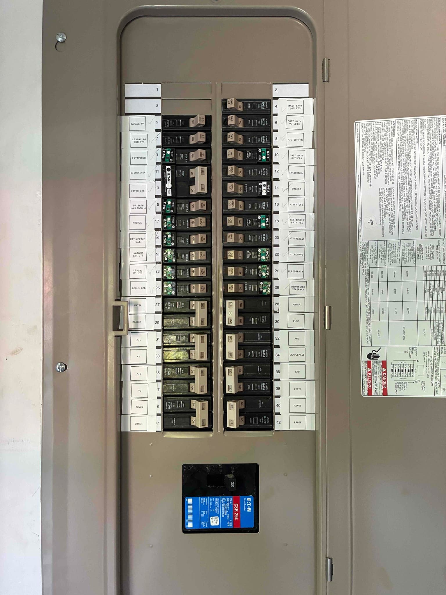 Gallery photos for 200-Amp Panel Upgrade with Whole-Home Surge Protection in Hampstead: Image #1