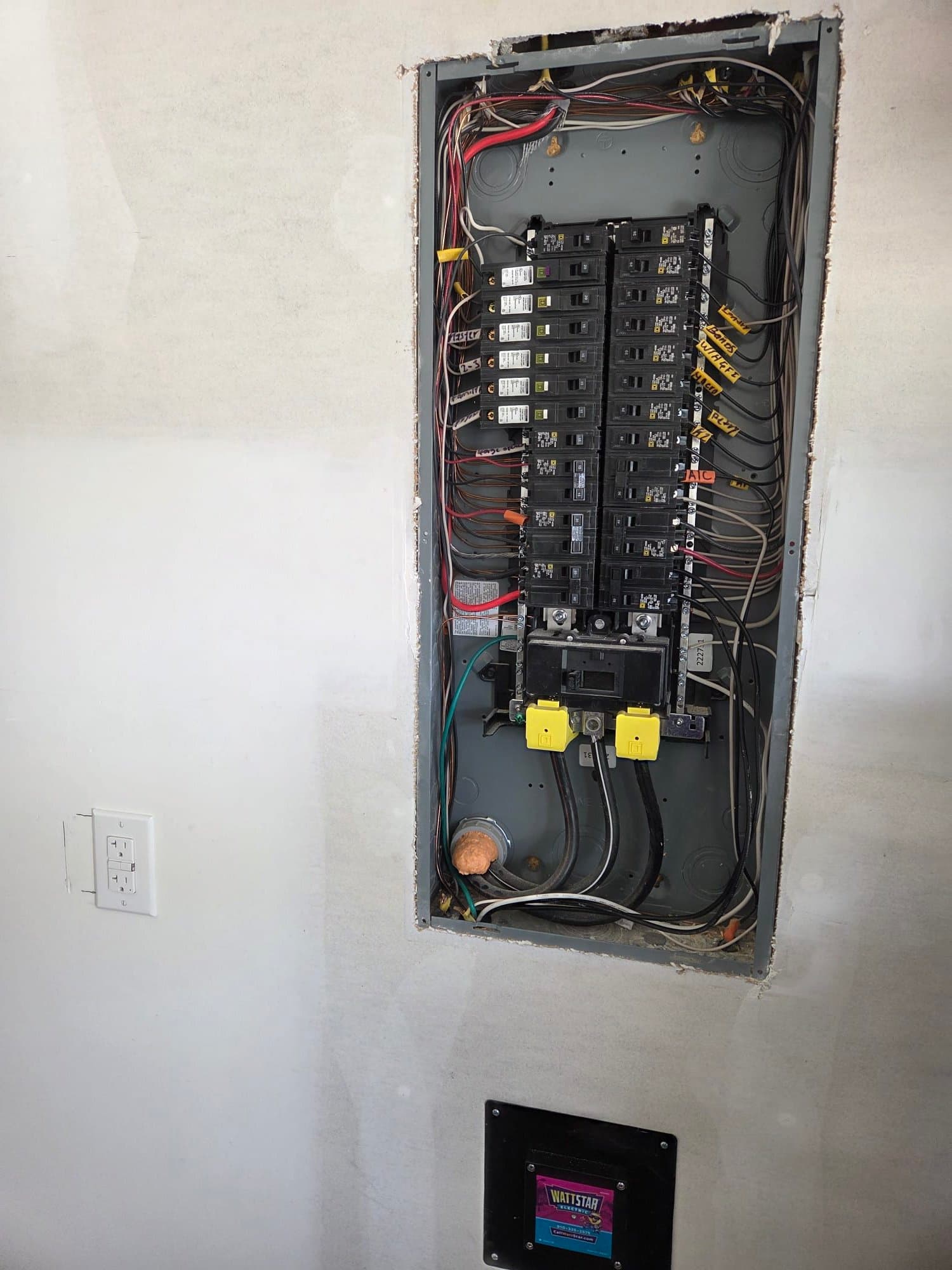 Gallery photos for Whole-Home Surge Protection Installed on a Fresh Electrical Panel: Image #1