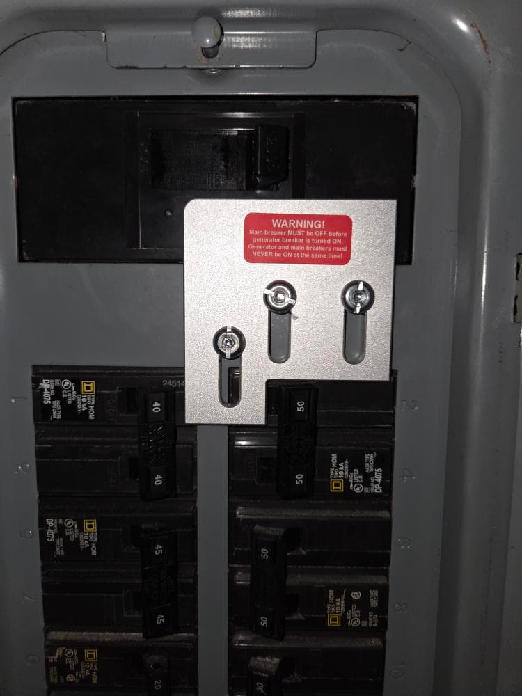 Gallery photos for DuroMax XP13000EH Portable Generator Interlock Kit Installation: Image #2