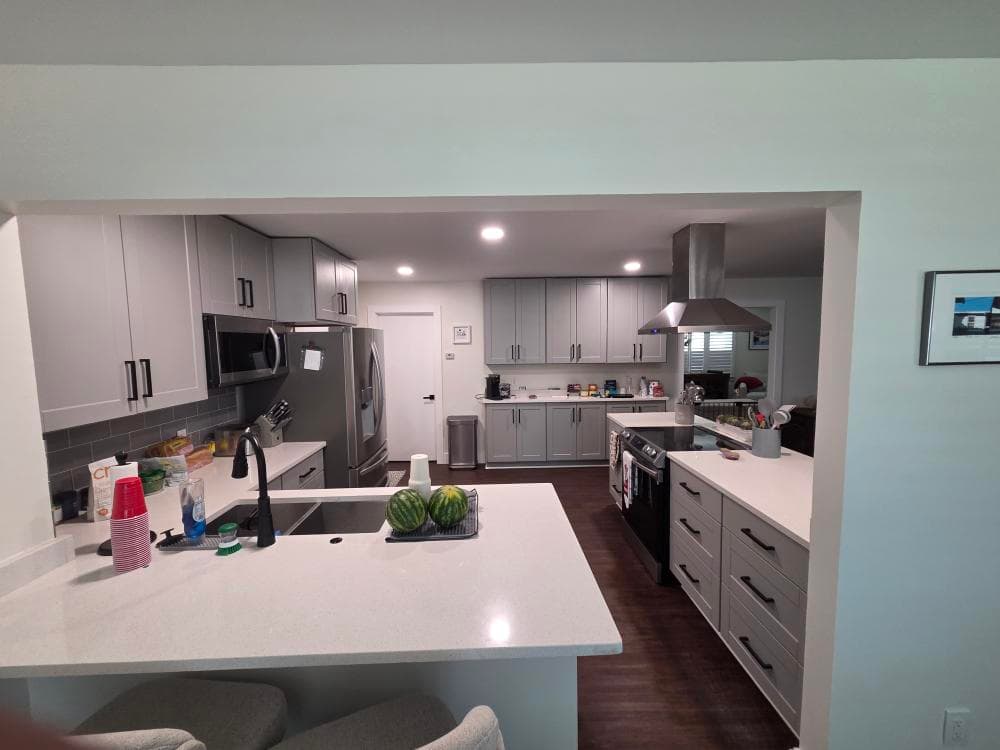 Gallery photos for Kitchen Recessed Lighting Upgrade That Actually Brightens the Space: Image #1