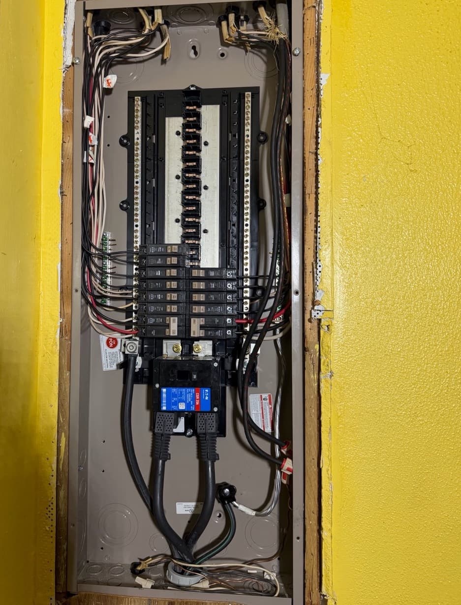Another Contractor Left This Homeowner With a Dangerous Subpanel Mess image