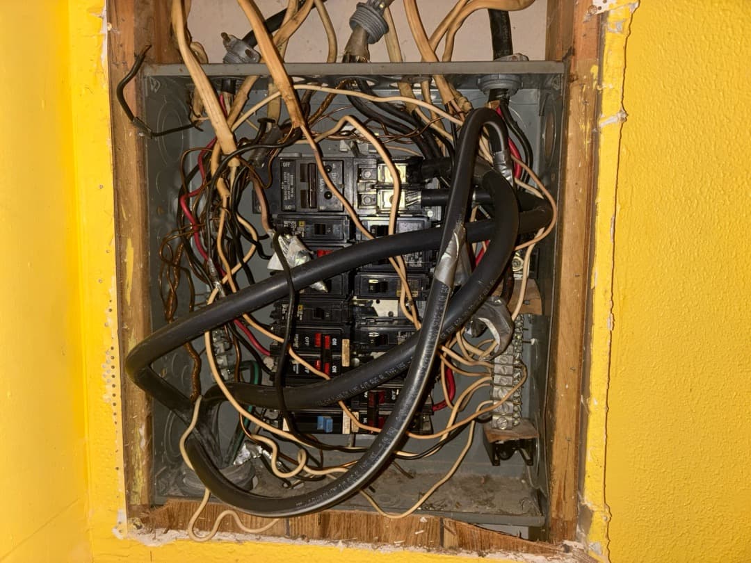Gallery photos for Another Contractor Left This Homeowner With a Dangerous Subpanel Mess: Image #3