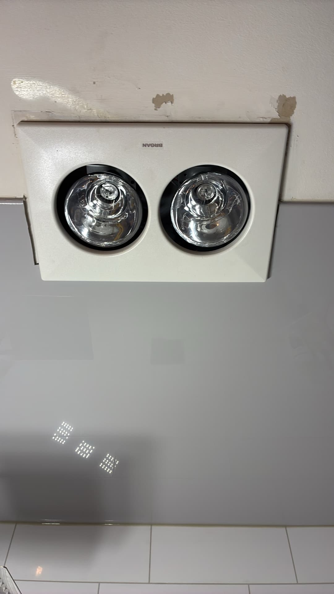 Gallery photos for Bathroom Exhaust Fan Replacement with Built-In Heater: Image #1